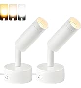 URTOM LED Spot Lights Indoor 3W Uplighting Indoor Spotlight with Memory Function 3000K/4000K/5000...