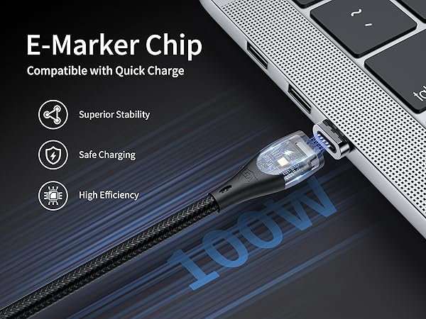100w Magnetic Charging Cable