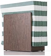 Napkin Holder For Table - Wooden Farmhouse Napkin Holders, Brown Simple Upright Vertical Dining T...