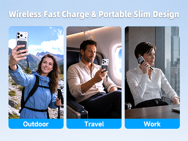 Wireless Fast harge &amp; Portable Slim Design
