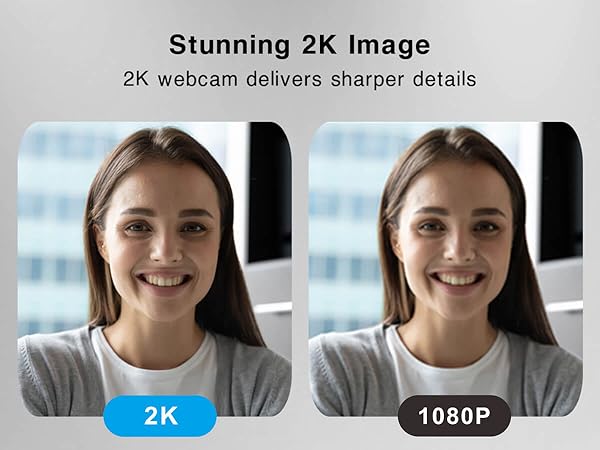 2K Webcam High-definition computer camera USB web camera External camera with microphone 