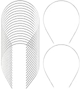 Lawie 20 Pack Bulk 1.5MM Width Thin Silver Plain Blank Hard Metal Headbands Skinny Men Wire Hair ...