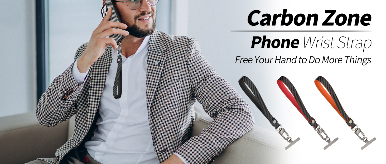 Carbon Fiber Phone Wrist Strap