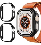 [2 Pack] for Apple Watch Ultra Case 49mm, Ultra-Thin Hard PC Bumper Case, iWatch Edge Shockproof ...