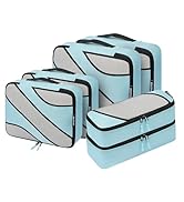 BAGAIL 6 Set Packing Cubes,Travel Luggage Packing Organizers