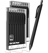 Hiacry 16 Pack Black Gel Pens (0.7mm Fine Point) – Smooth Quick-Drying Ink, Retractable Gel Pen f...