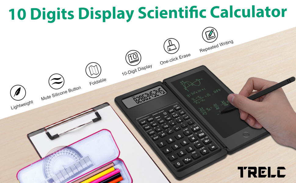 TRELC 10 Digits Display Scientific Calculator 