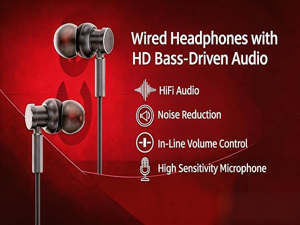 wired headphones