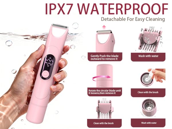 Bikini Trimmer for Women : 3-in-1 Painless Electric Shaver