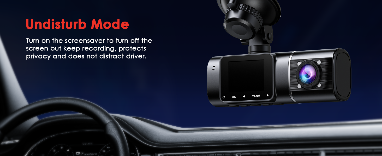 dash cam front and inside