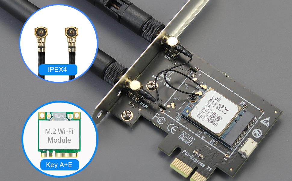m.2 wifi pcie adapter