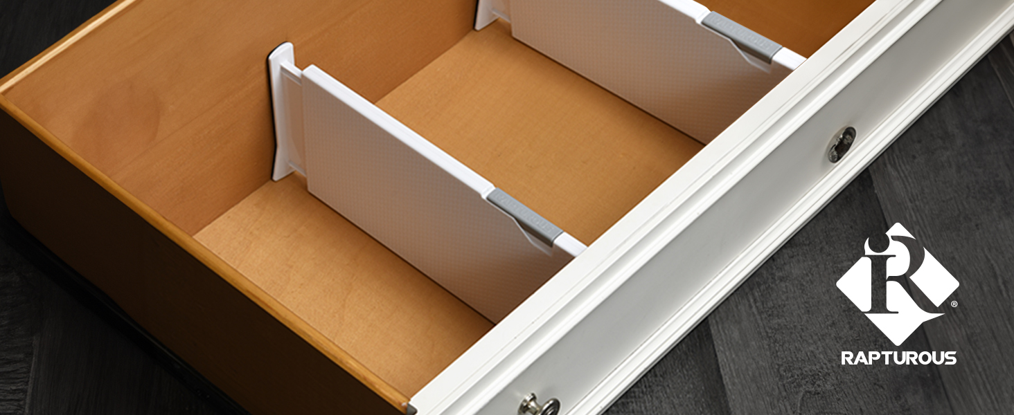 Hero Image with showing the drawer dividers with the brand name in the middle