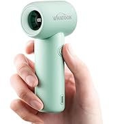 WHATOOK Mini Pocket Fan Portable Handheld Fans,3000mah Small Rechargeable Turbo Personal Fan Trav...
