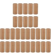 Hemoton 30PCS 100ml Kraft Paper Tubes with Lid Cardboard Boxes Essential Oil Bottle Gift Packagin...