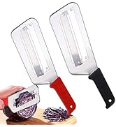 Cabbage Chopper Shredder - 2 Pcs Stainless Steel Kitchen Knife for Slicing, Grating &amp; Shredding -...