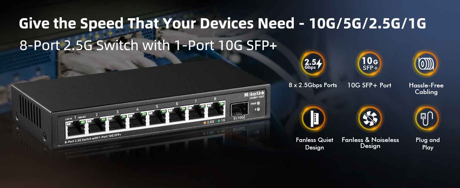 8-Port 2.5G ethernet Switch