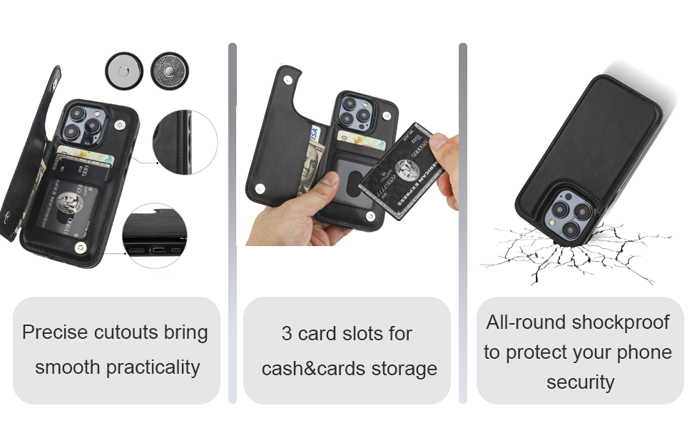 Onetop iPhone 15 Pro card case