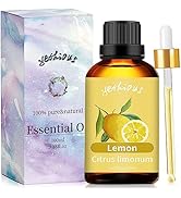 yethious Lemon Essential Oil Lemon Essential Oill for Diffuser, Perfume, Body, Skin, Hair, Candle...