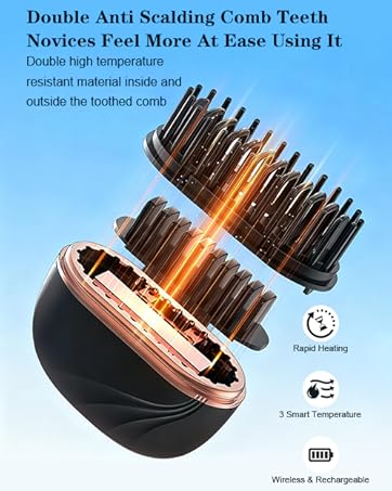 mini hair straightener brush