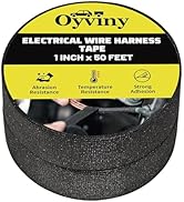 Oyviny 2 Rolls Wiring Harness Automotive Cloth Tape 1 Inch x 50 Feet Wiring Harness Cloth Tape Se...