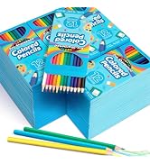 Jumlys 864 Count Colored Pencils Bulk, 72 Packs Pre-sharpened Coloring Pencils for Kids in 12 Col...