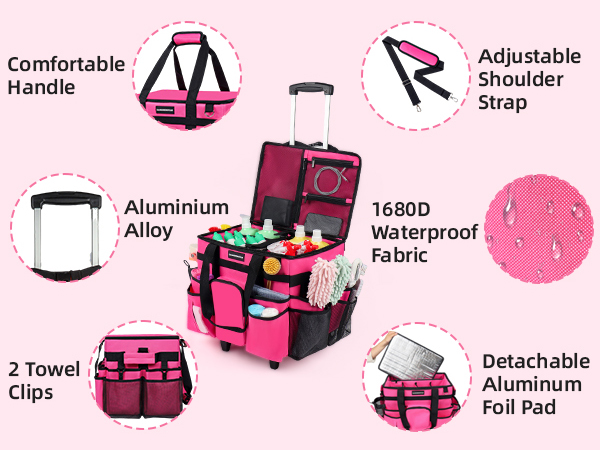 rolling cleaning caddy bag