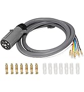Oyviny 7 Pin Trailer Wiring Harness 6 Foot Cold Weather Insulated RV Blade 7 Way Trailer Pigtail ...