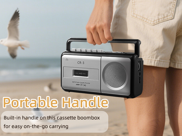  Portable Cassette Player Boombox