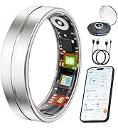 VIVIYO Smart Ring Health &amp; Fitness Tracker for Men and Women, Sleep and Activity Tracking, HRV an...
