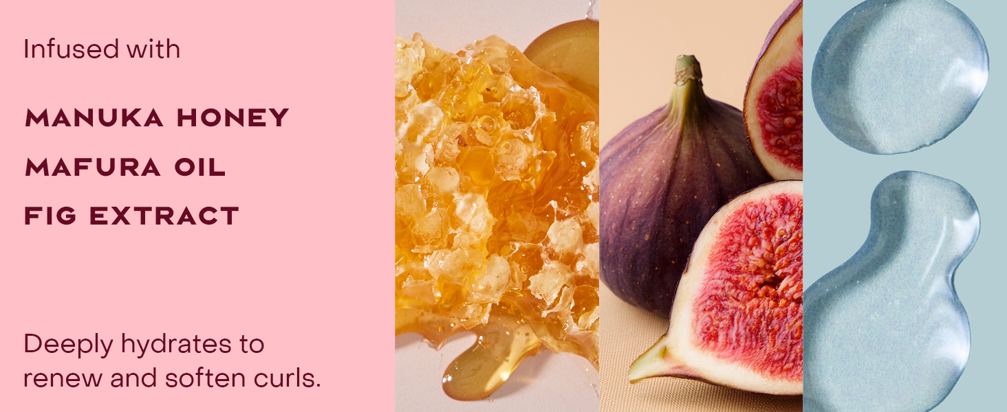 Image of formula infusion ingredients: manuka oil, mafura oil, and fig extract.