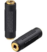 Onite 2pcs 3.5mm Audio Stereo Jack Female to Female Adapter Connectors
