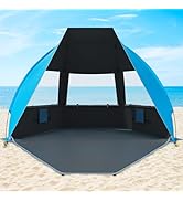 Gorich Portable Beach Tent for 3/4-5/6-7 Person with UPF 50+ UV Protection, Lightweight &amp; Foldabl...