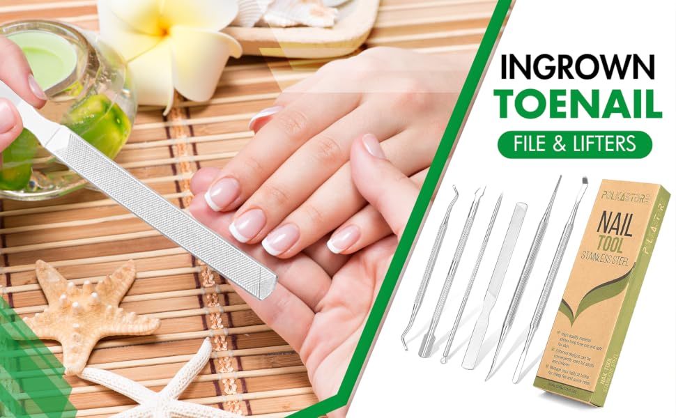 pedicure tools for feet; ingrown toenail treatment; manicure kit; pedicure kit; 