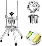Happybuy 8-Section Commercial Easy Wedger Stainless Steel Blade Fruit Lime Slicer, Lemon Cutter 8...