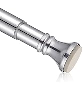 Amazer Spring Tension Shower Curtain Rod, 42-72 Inches Rust-Resistance Shower Curtain Rod Bathroo...