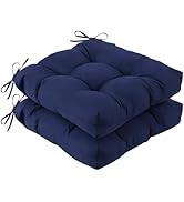 IASEAHK Outdoor Chair Cushions Set of 2, 19" x 19" x 5", Waterproof Outdoor Seat Cushions for Pat...