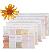 Cesil Bible Tabs, 75 Laminated Index Tabs for Bible Study, Pink