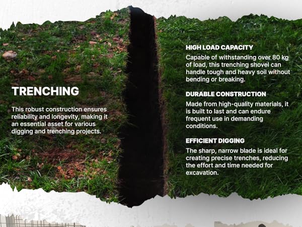 CKG root cutter weed shovel drain spade shovel root remover