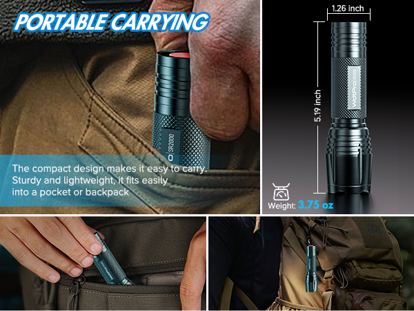 pocket flashlight Ideal Size