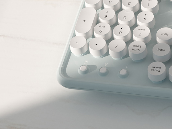 green white wireless keyboard and mouse