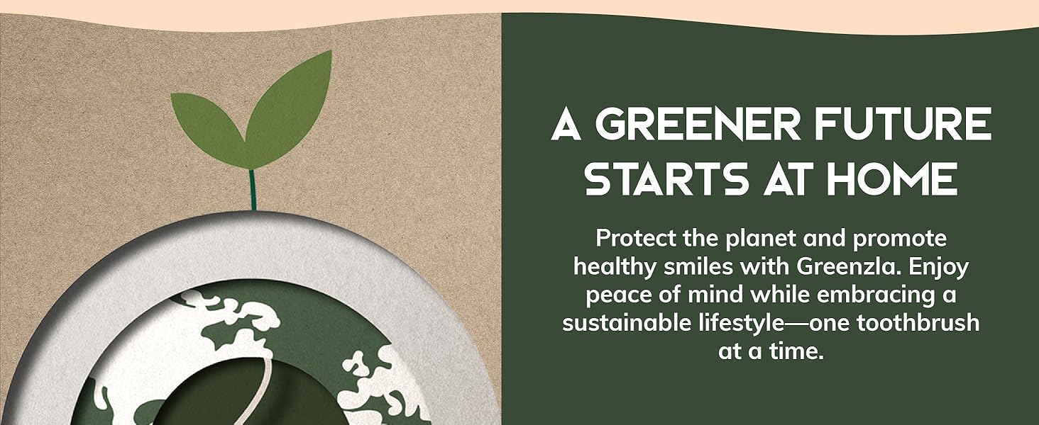 Greenzla Kids Bamboo Toothbrushes Organic Sustainable Dental Care Ergonomic Soft Charcoal Bristles