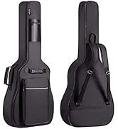 CAHAYA Guitar Bag Upgraded Premium Version for 40 41 42 Inch Acoustic Guitar Gig Bag 0.5in Thick ...