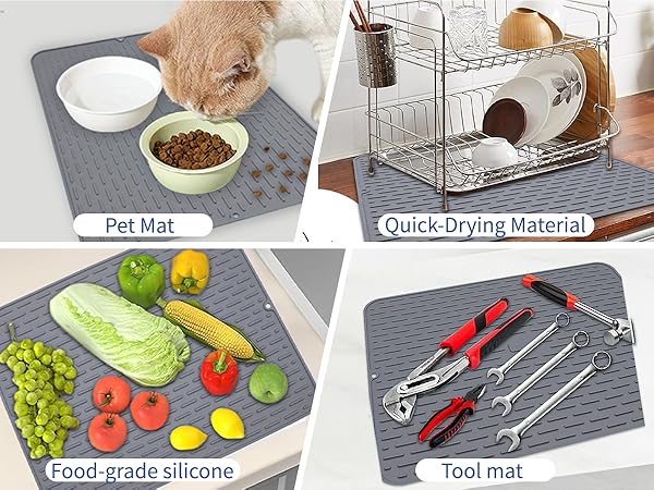 silicone dish drying mat