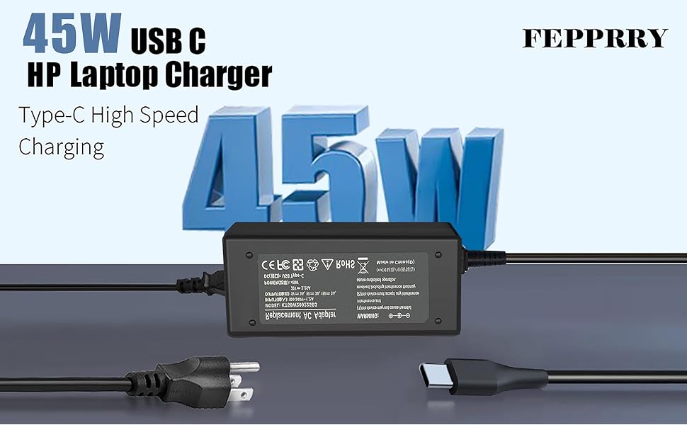 45W USB C Chromebook Charger