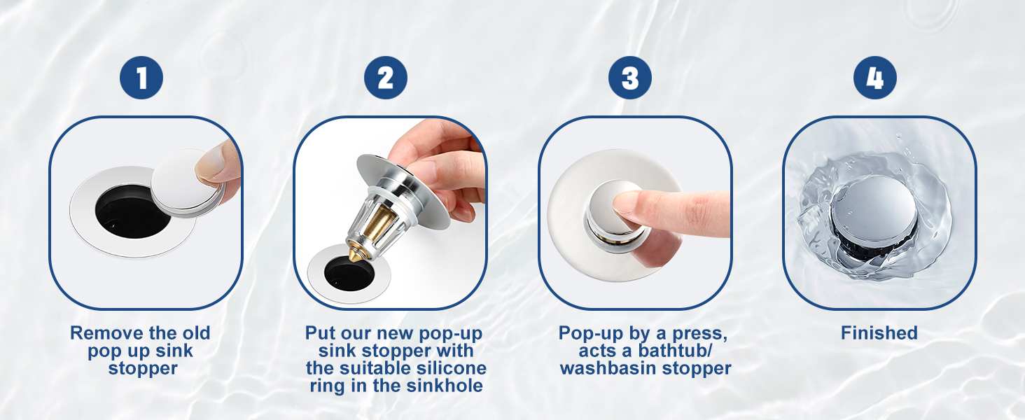 sink stopper easy to install