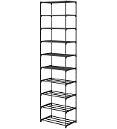 Autonomier 10 Tier Tall Shoe Rack, Narrow Lightweight Shoe Shelf, Compact Vertical Shoe Stand, Sm...