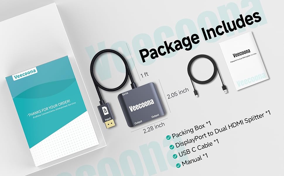 display port splitter for dual monitors