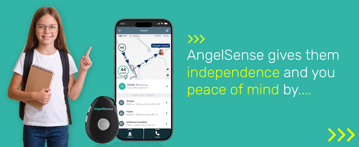 Angelsense gives them independence and you peace of mind