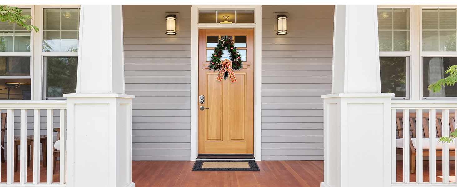 keyless entry door lock deadbolt with handle set