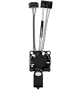 P1P/P1S Full Assembled Ceramic Hotend with Fan 0.2mm Hardened Steel Nozzle for 3D Printer Bambu L...